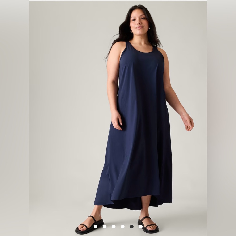 Athleta Presidio Traveler Maxi Dress 1X in Navy